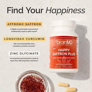 Bright Mood Plus — 3-in-1 Saffron, Curcumin & Zinc Mood Support