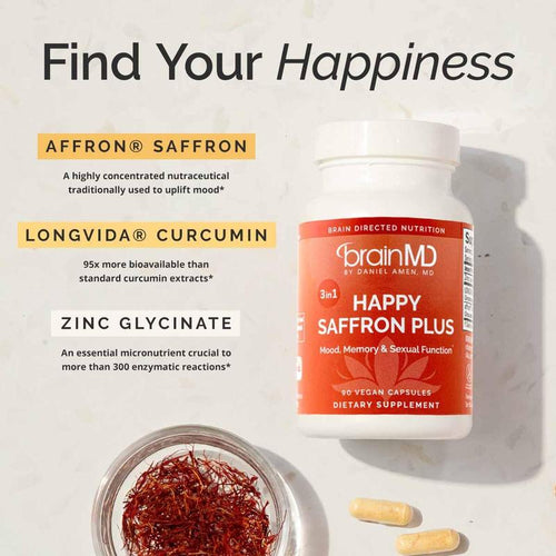 Bright Mood Plus — 3-in-1 Saffron, Curcumin & Zinc Mood Support