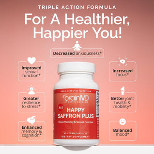 Bright Mood Plus — 3-in-1 Saffron, Curcumin & Zinc Mood Support