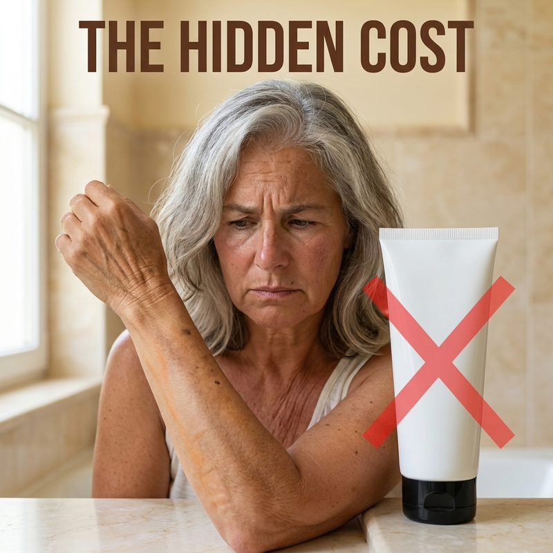 1. Your old self-tanners weren't just sitting on your skin. They were aging it.