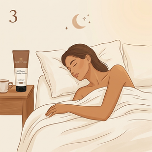 STEP 3 — Sleep. Wake up tan.