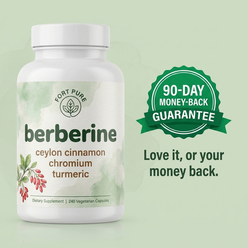 Fort Pure Berberine — Cravings & Energy Support · 4-in-1