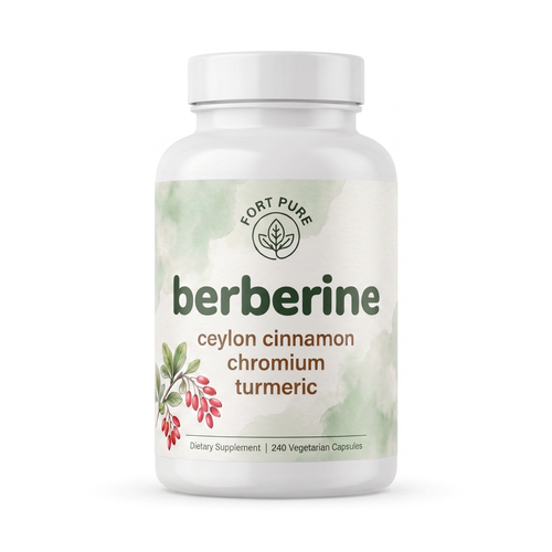 Fort Pure Berberine — Cravings & Energy Support · 4-in-1